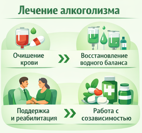 лечение алкоголизма в Пущино этапы